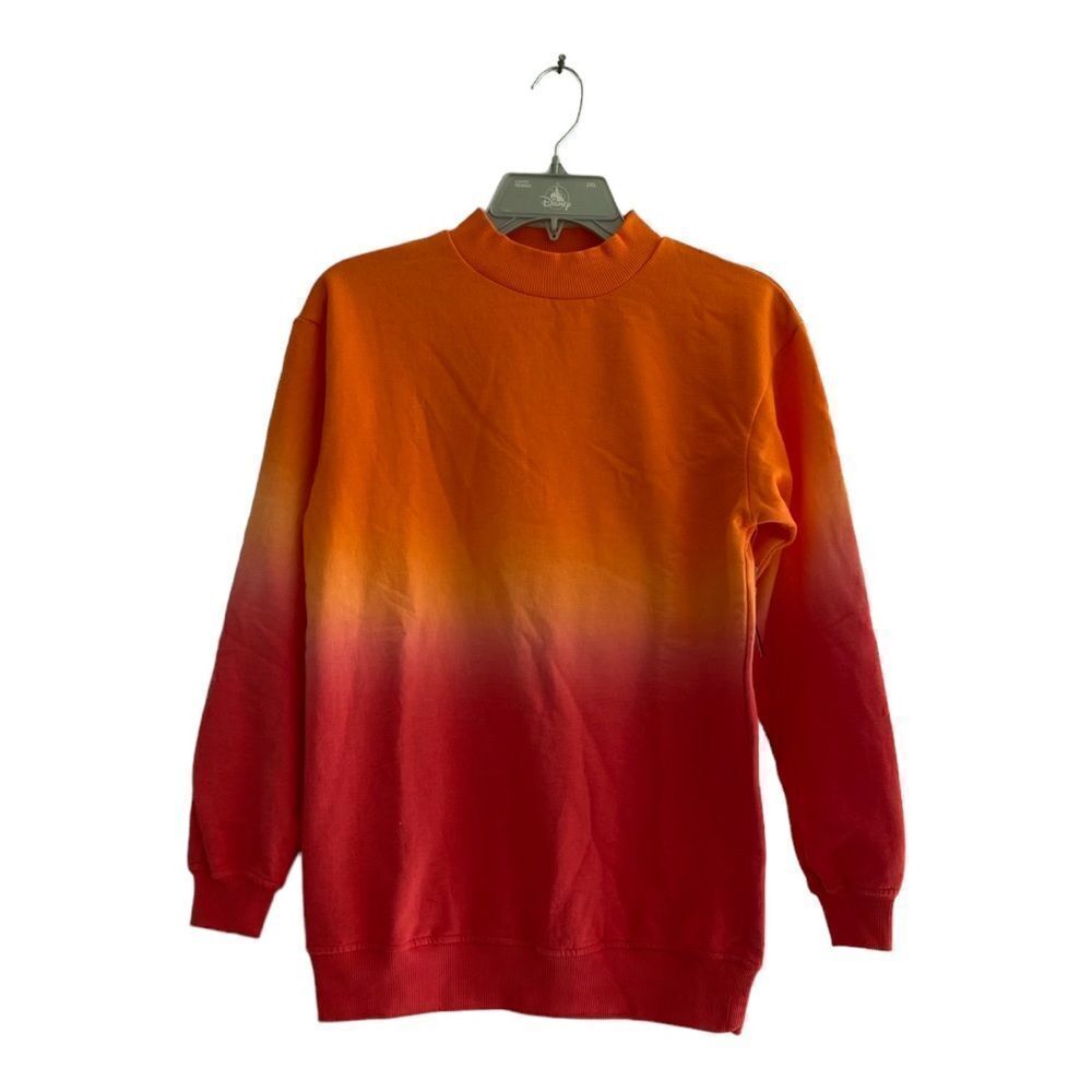 NWT BP red to orange dip dye sweatshirt XS 60% cotton